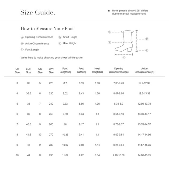 Cowgirl Boots Mid Calf Western Boots - Picture 6 of 9